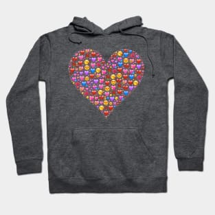 A Heart Full of Love Emojis Hoodie